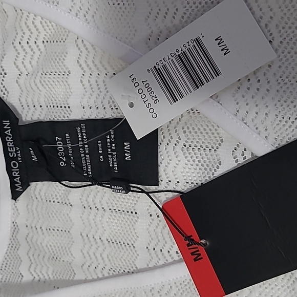 White mesh bathing suit cover - Picture 2 of 3